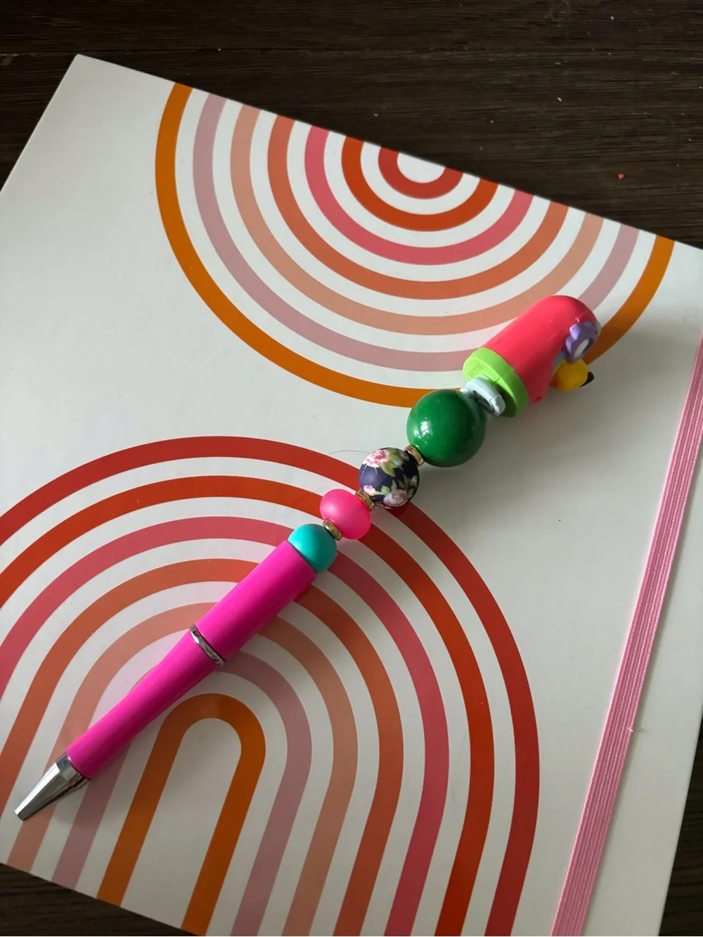 Bluey: Bluey as Granny Beaded Decorative Handmade Pen